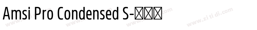 Amsi Pro Condensed S字体转换